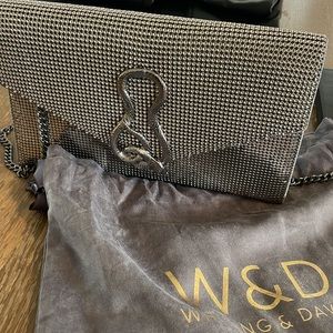 Authentic Whiting & Davis serpent handbag / clutch